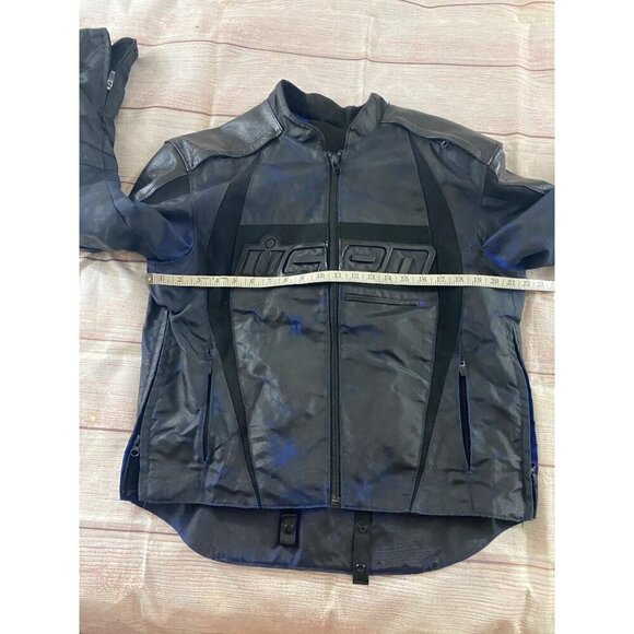 Icon Arc Men's Black & Blue Full Zip Protective Performance Jacket - Large - Picture 5 of 12